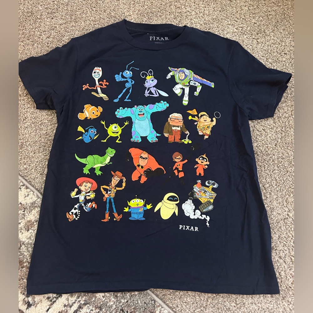 Target Navy Pixar Characters Short-Sleeve Tee